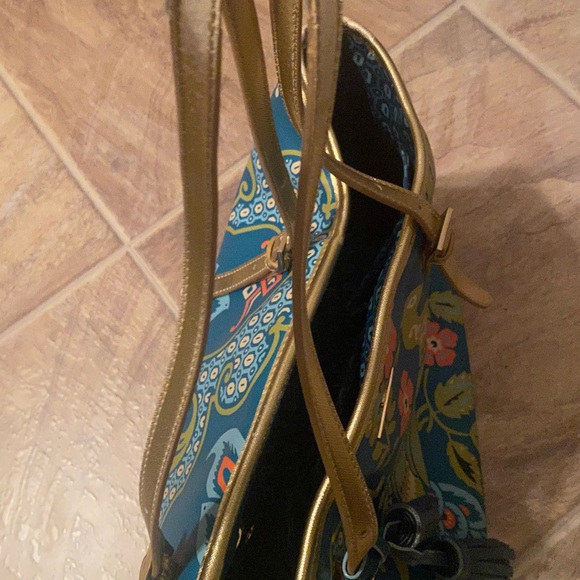 Spartina 449 large tote bag peacock purse - Picture 13 of 16